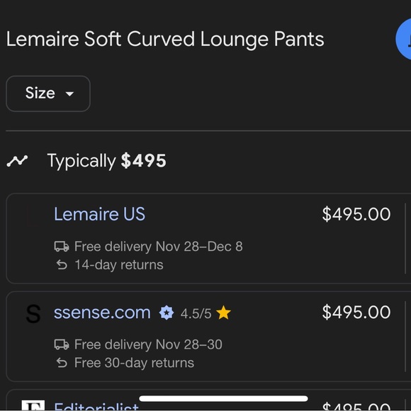 Lemaire Soft Curve Leg Knit Pants - Picture 13 of 13